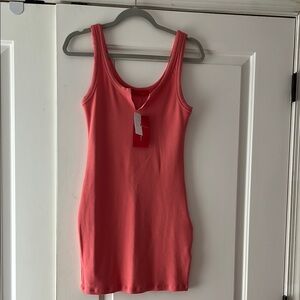 Signature8 Pink Sleeveless Fitted Mini Dress
